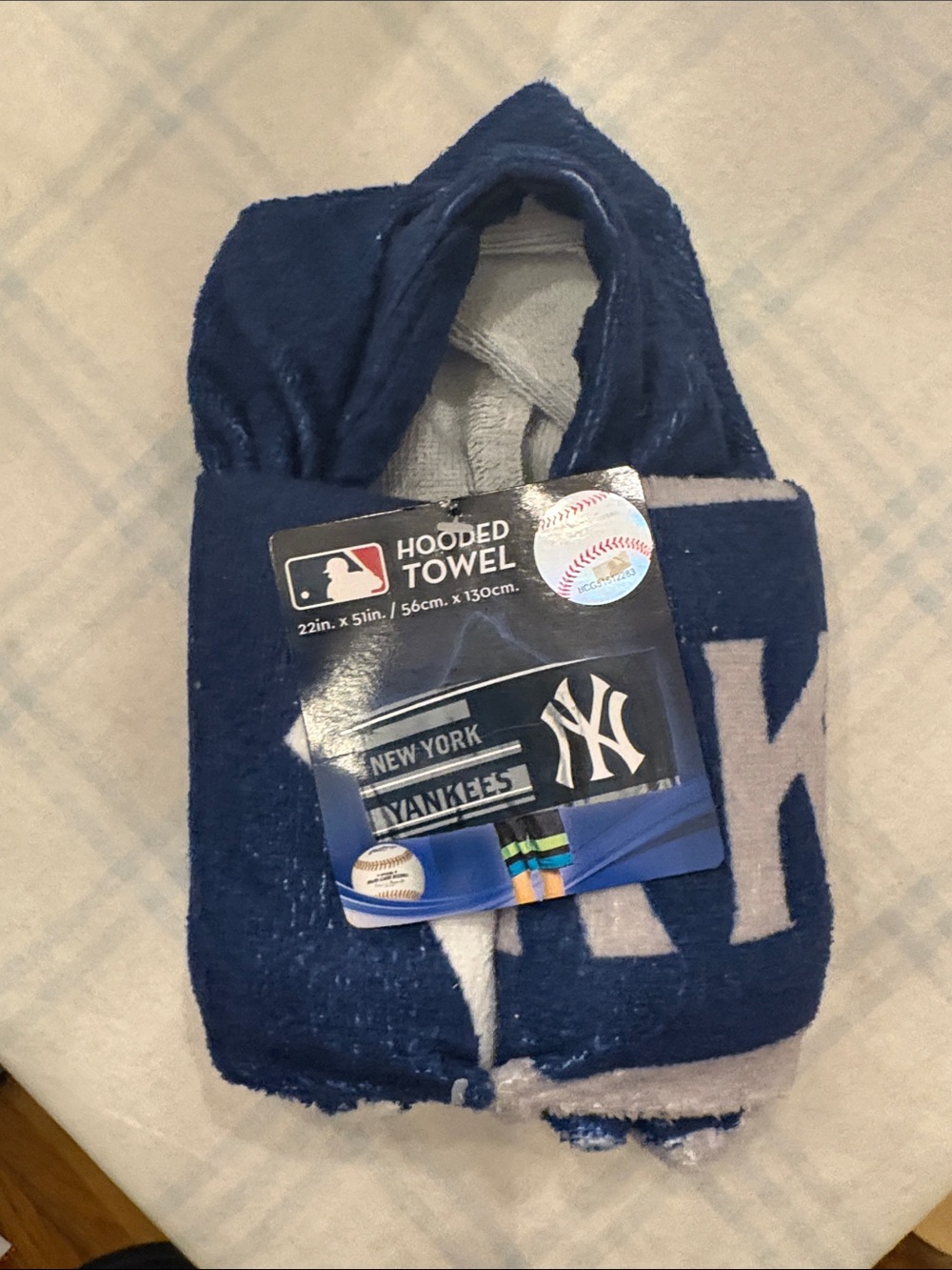 MLB New York Yankees Hooded Towel - Navy and White